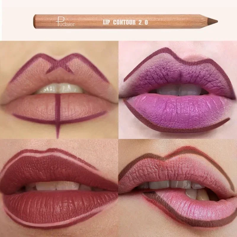 Matte 8-colors Lip Liner Pencil Lip Contour Lipstick Pen Nude Brown Lipstick Pencil Natural Lasting Waterproof Lipliner Makeup 250605