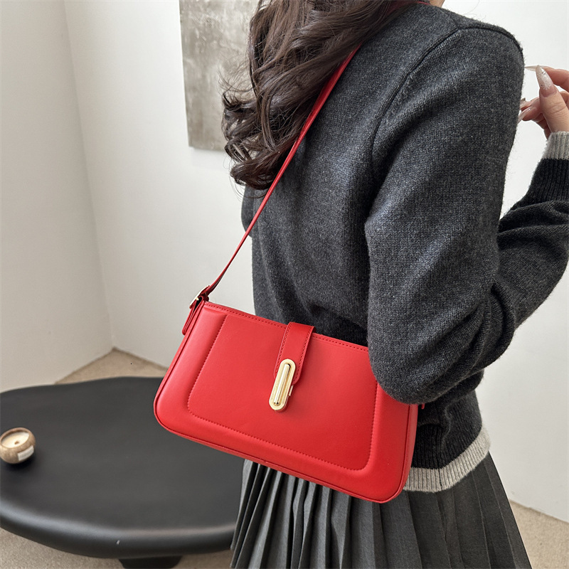 designer 2025 Spring Casual Simple Retro New Fashion Trend Niche Design Women's Bag Commuter Shoulder Crossbody Bag