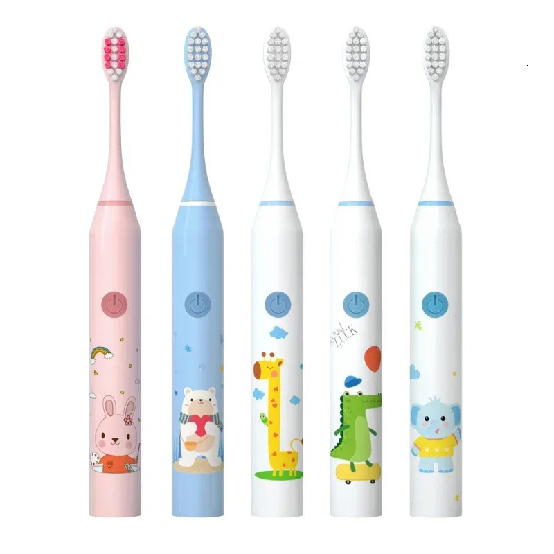Child Sonic Electric Toothbrush Electric Usb Cartoon Toothbrush for Kids Replace Toothbrush Kids Electric Toothbrush 250604