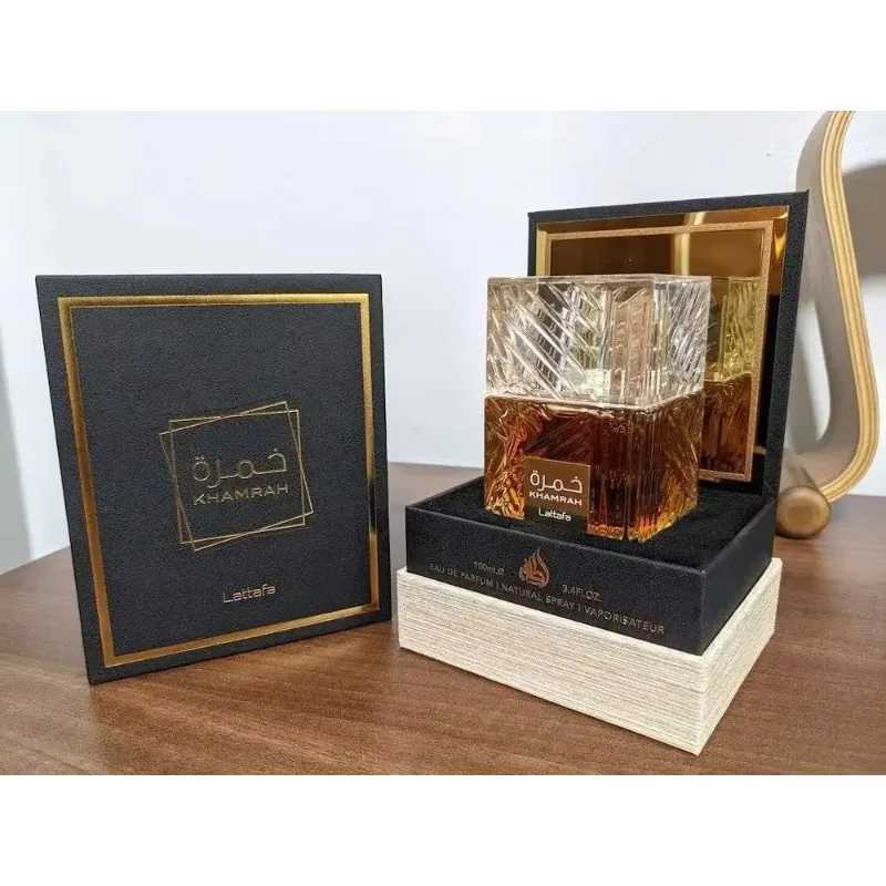 100ml Original Khamrah Men Fragrance Attract Opposite Sex Lasting Wood Fragrance High Quality Arabic Perfume Sex Luxurious Aura W250605