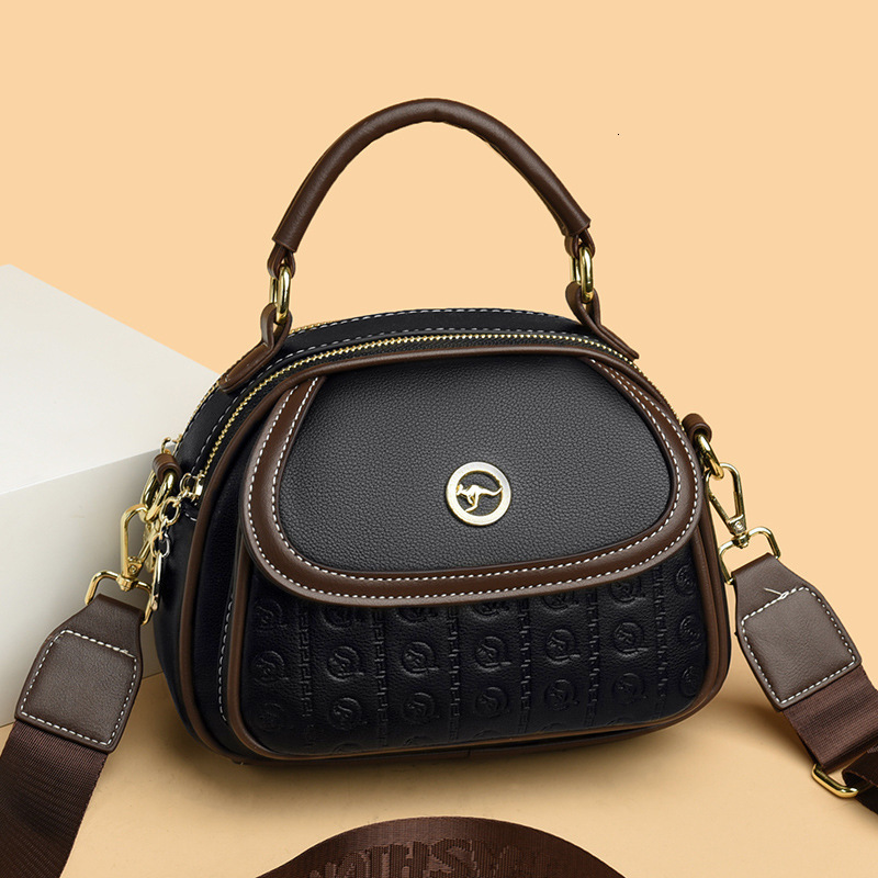 New Style Fashion Small Square Bag for Middle-aged Women 2025 New Style Ladies Wide Shoulder Strap Handbag Crossbody Bag Mom Bag New Free Delivery Des