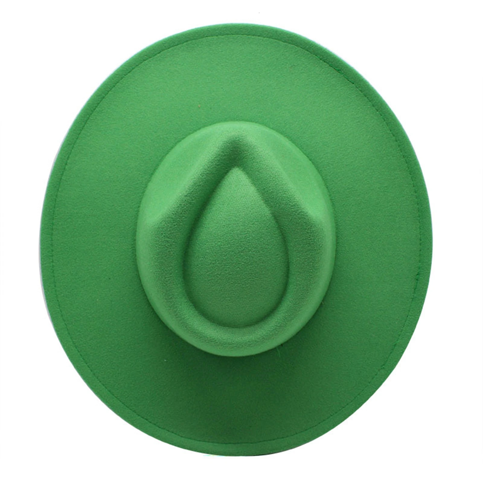 Womens Felt Hat Fedoras Big Brim Hats for Women British Style Vintage Church Hats Lady Flat Brim White Jazz Cap 250605