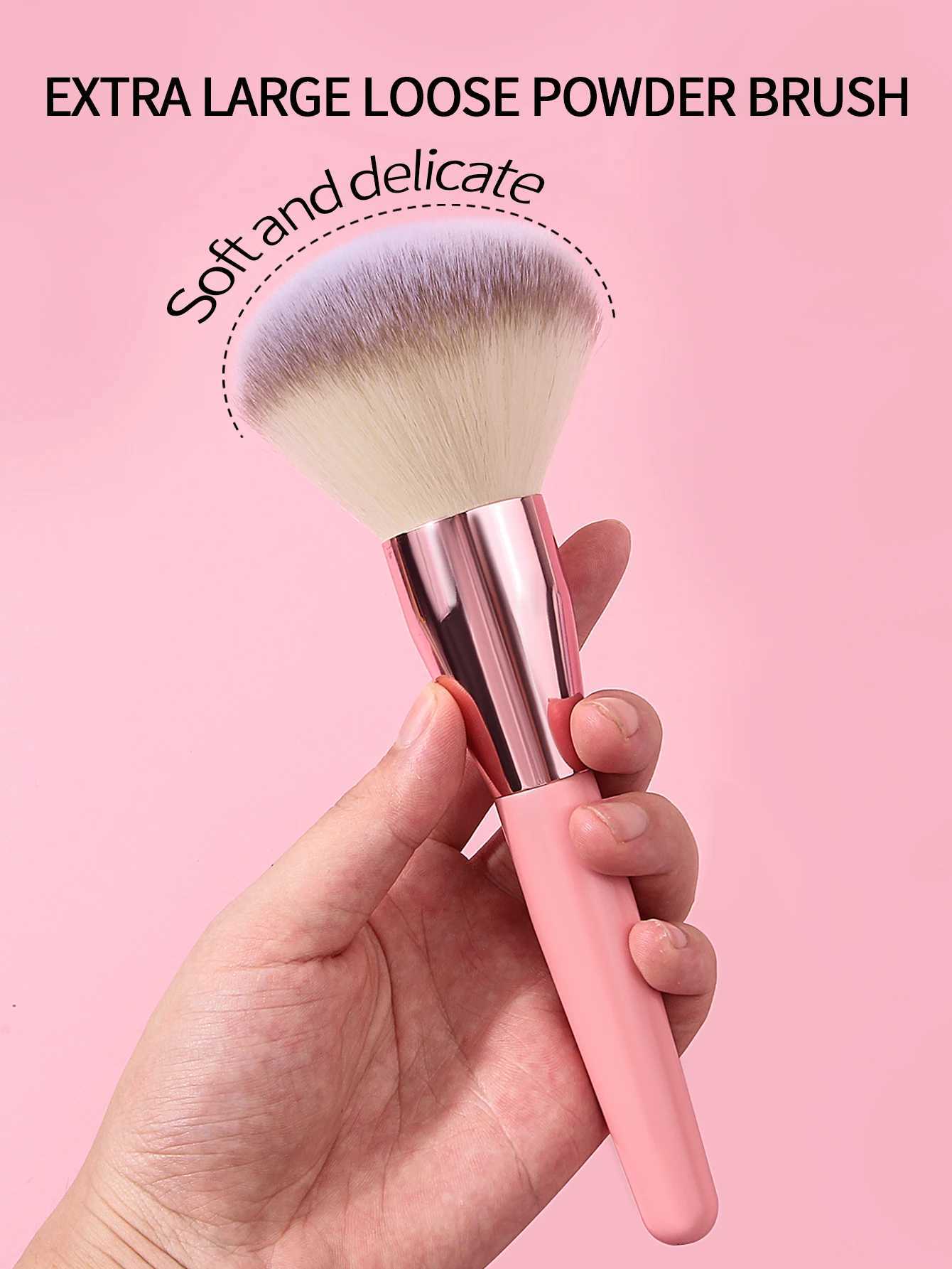 1Pcs Big Size Makeup Brushes Foundation Powder Face B Brush Soft Face Brush Large Cosmetics Soft Foundation Makeup Tools W250605