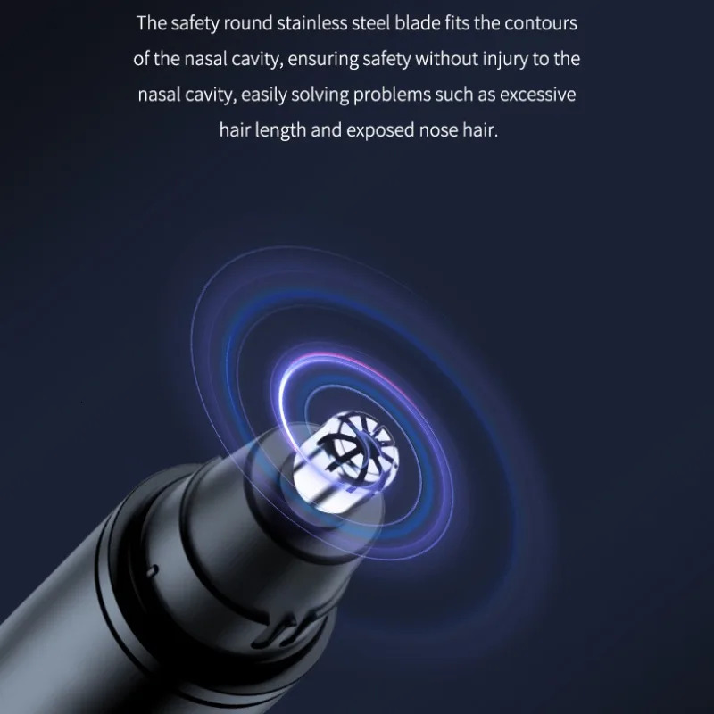 Nose Hair Trimmer USB Charging High Quality Electric Portable Men Mini Nose Hair r Safety Face Hair Cleaning Tool 250604