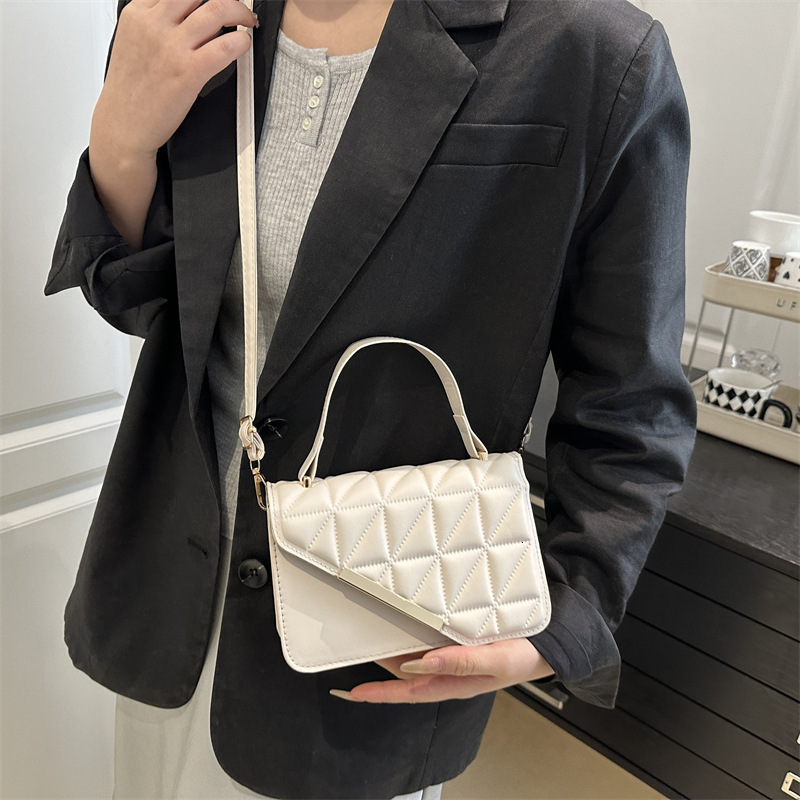 designer Fashion 2025 Spring Women's Small Handbag Tote Bag Trendy Simple Casual Crossbody Bag Niche Design Small Square Bag