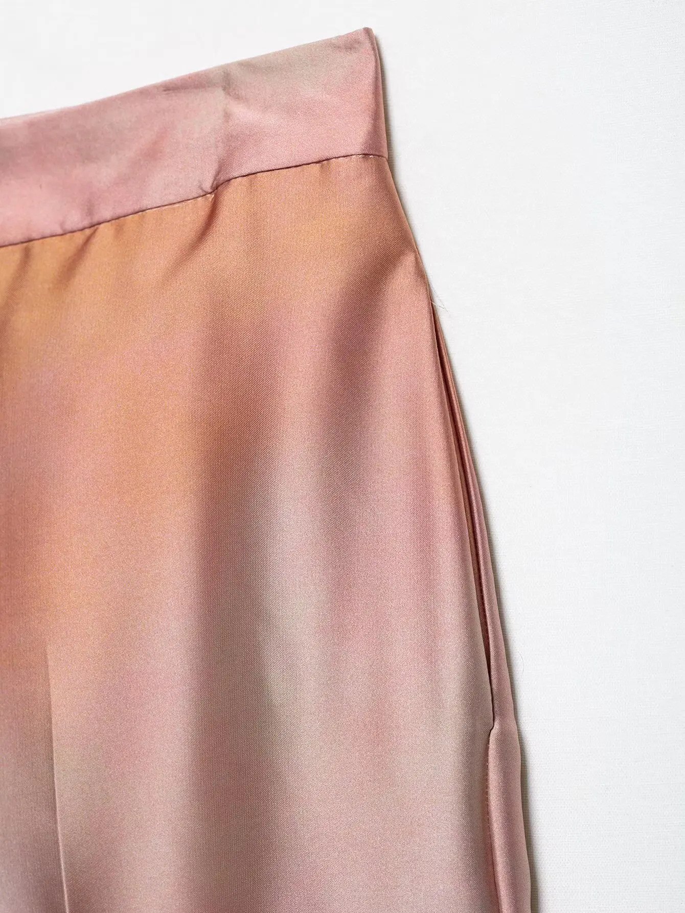 ZEVITY Women Vintage Tie Dye Print Soft Touch Casual Straight Pants Female Summer Zipper Fly Long Trousers Mujer P9223 250604