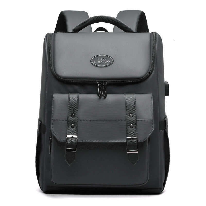 New Casual Laptop with USB, Men's Business Travel Large Capacity Backpack, Student School Bag