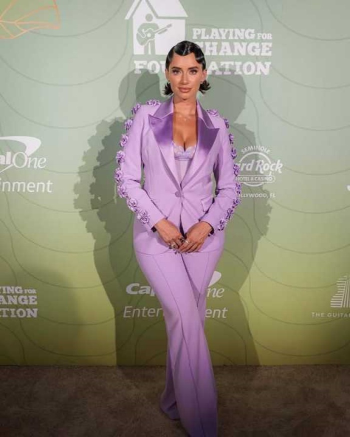 3D Flowers Purple Women Blazer Sets 2 Pieces Ladies Formal Wear Prom Birthday Party Customized Long Jacket Outfits