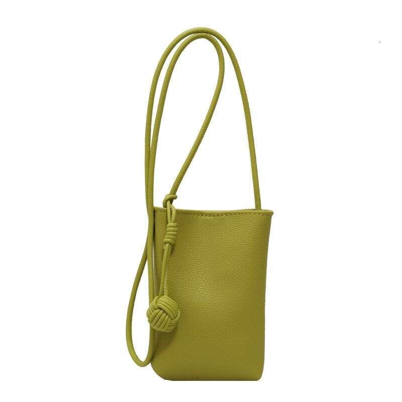 Summer Super Popular Crossbody Small for Women New Green Mini Walking Textured Niche Phone Bag