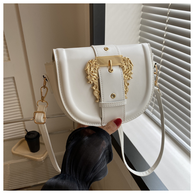 designer 2025 Spring Summer New Fashion Belt Single Shoulder Crossbody Saddle Small Square Bag Women's Bag Supports Wholesale and Mixed Orders