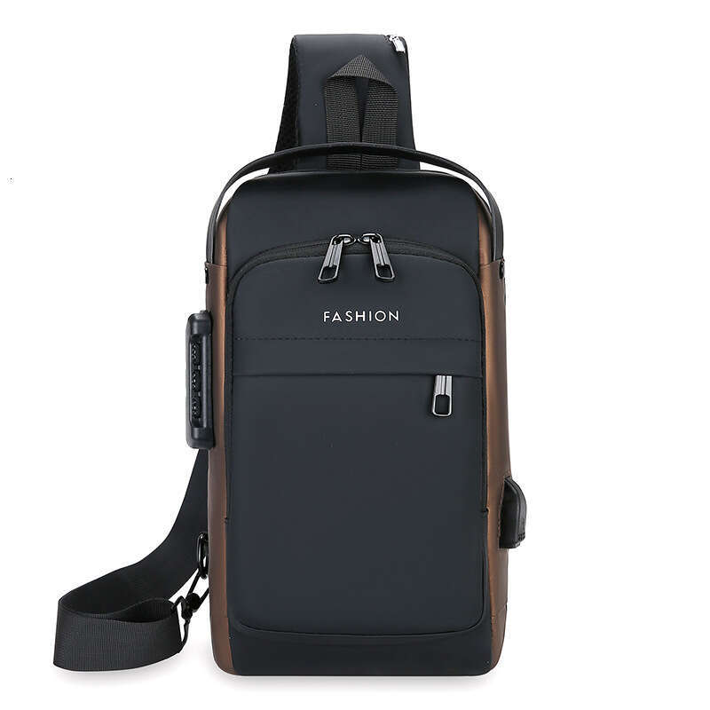 Chest Multifunctional Password Lock Cycling Waterproof Anti-theft Men's Crossbody Business Shoulder Bag