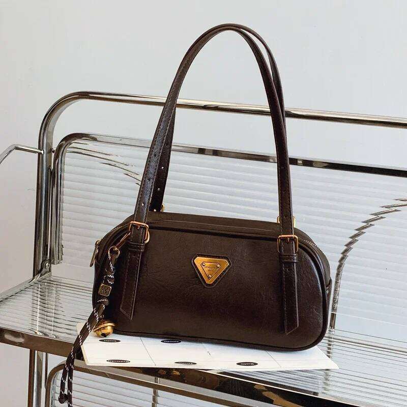 Fashion PU Leather Top-handle Bag Women - Single Shoulder Messenger Design, Exuding Vintage Charm, Ideal Tote for Ladies