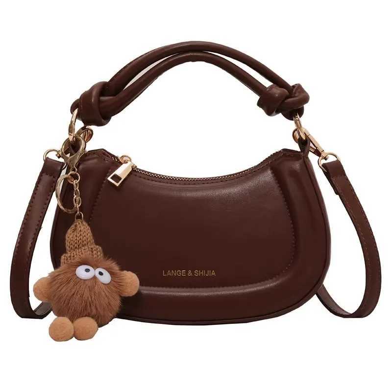 Niche Design Simple Bag Women New Trend Texture Hand Bag Autumn Senior Sense Single Shoulder Commuter Crossbody Bag XJ250605