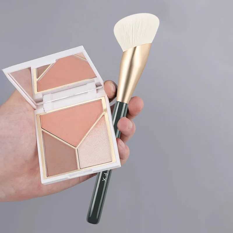 1pc Bevel Bronzer Makeup brushes Triangle Shadow Contour Make up brushes Sculpting Side Face cosmetic tools with box W250605
