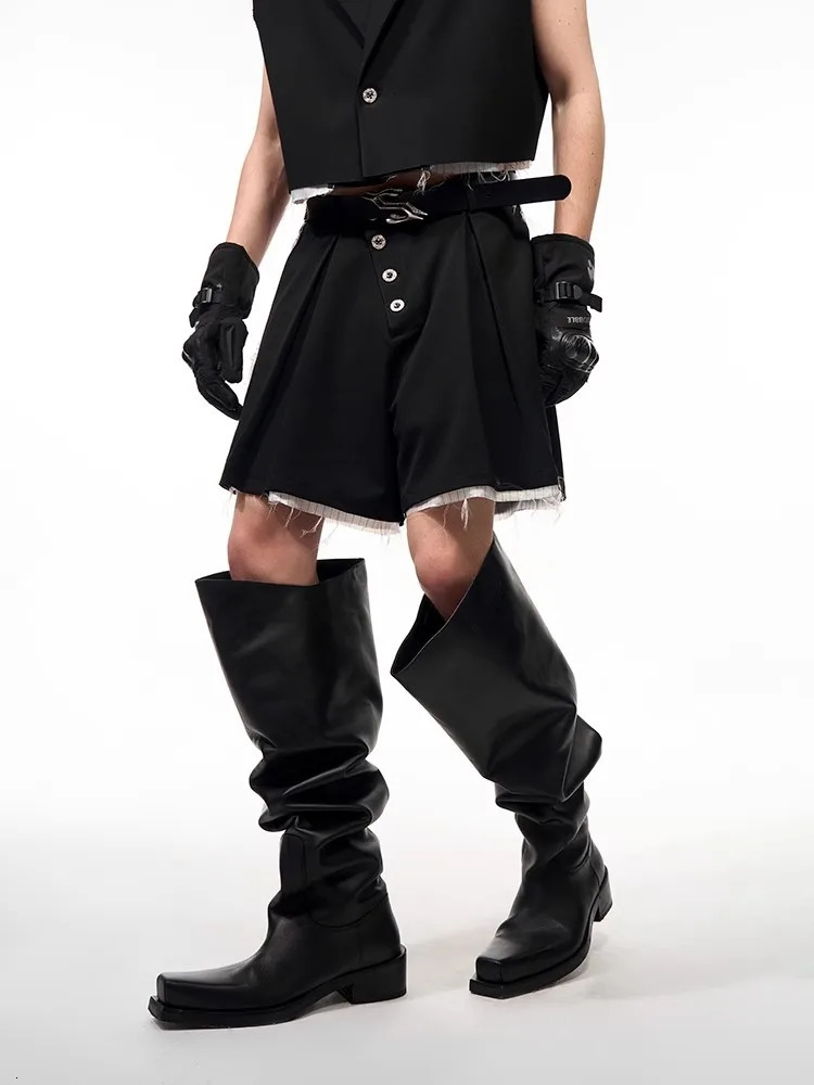 Mauroicardi Spring Summer Soft Color Block Patchwork Shorts for Men with High Waist Short y ner Emo 2 Clothes 250604