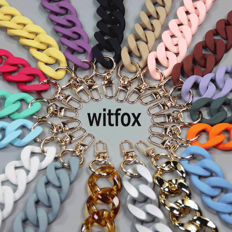 Chain Acrylic Bag Womens Replacement Shoulder Strap Accessories Wide Black White Color 250528