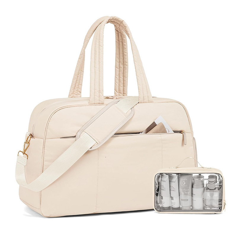 New Duffel Shoe Compartment Gym with Wet Pocket Women's Weekend Travel Bag Waterproof