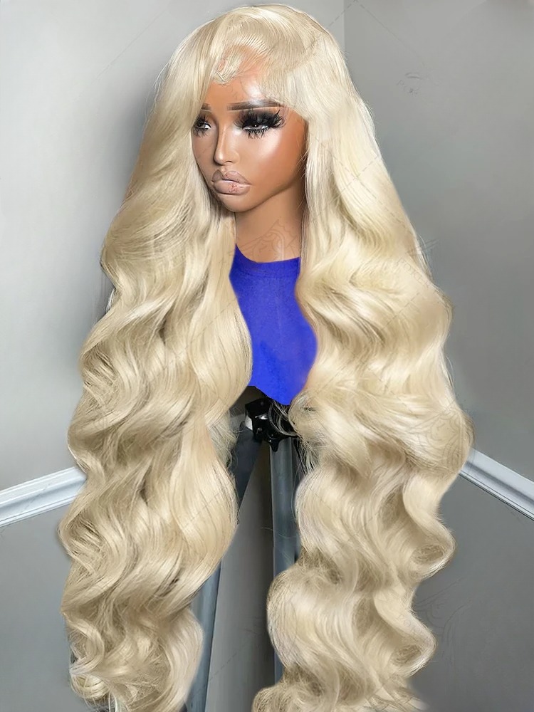 613 Honey Blonde Body Wave Glueless Wig Human Hair 13x4 Lace Frontal Wig Preplucked Natural For Women Ready To Wear Synthetic