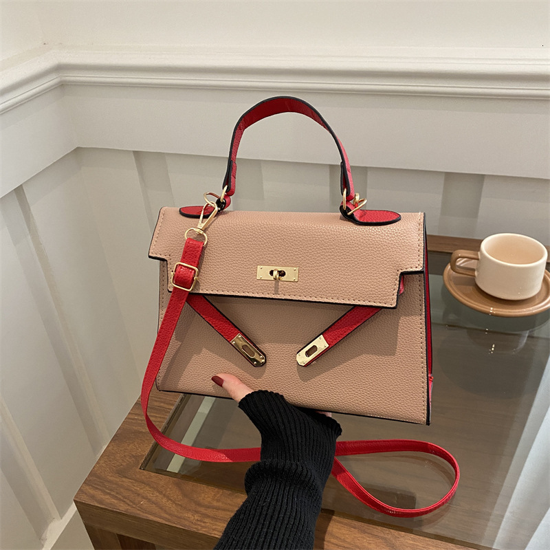 Top brand high-quality new free designer bag new color blocked simple Korean texture fashionable single shoulder slanted handbag trend new free design