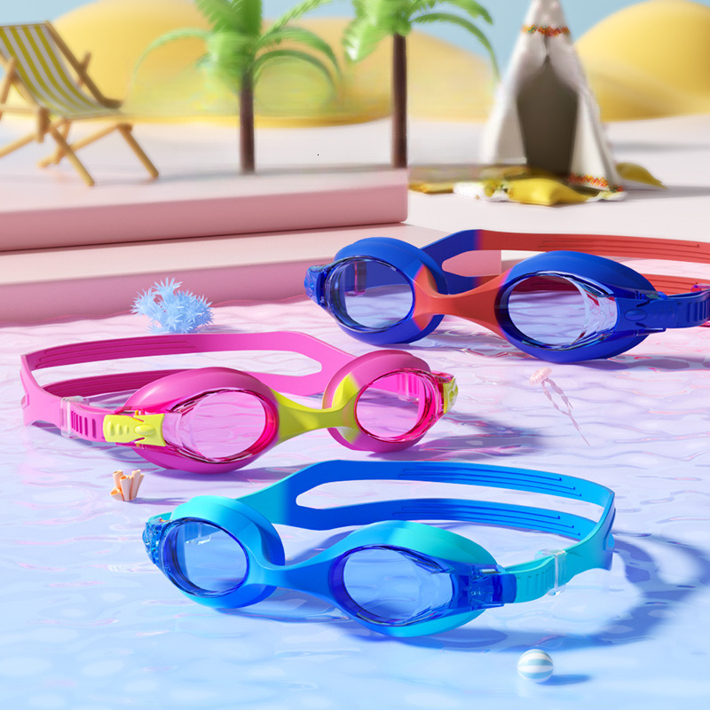 Children's HD Swimming Glasses Anti-Fog Diving Equipment Waterproof Silicone Eye Protection Swim Goggles