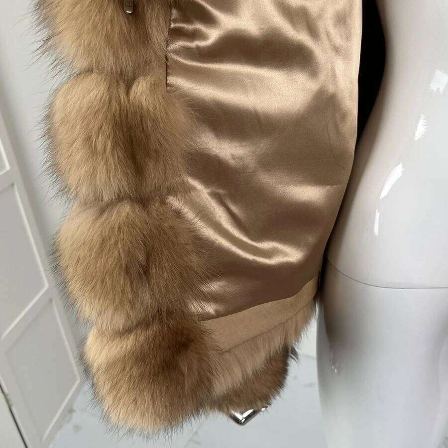 Women's Clothing Genuine Jacket Natural Fox Fluffy Lapel Brands 2024 Women Short Real Fur Coat