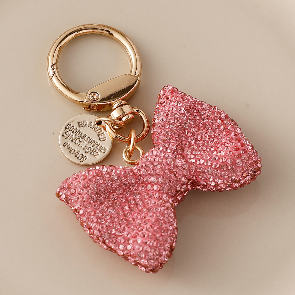 Fashion Sparkling Diamond Encrusted Butterfly Machine Keychain Girls Sparkling Car Keychain,Wallet Pendant Fashion Sparkling Bag Pendant