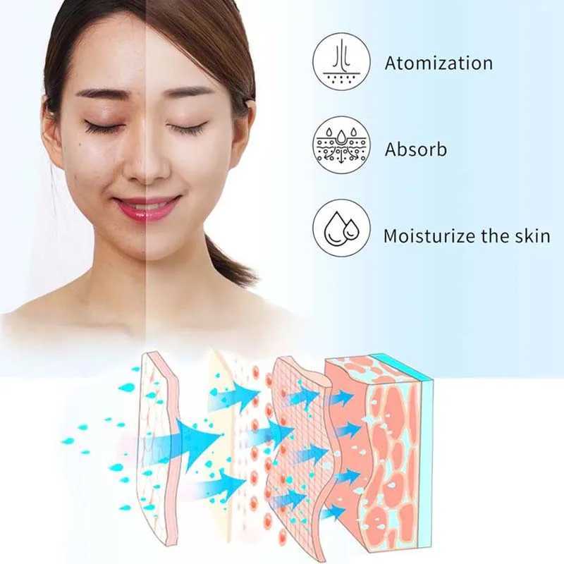 Ionic Facial Steamer Warm Mist Humidifier for Face Deep Cleaning Vaporizer Sprayer Salon Home Spa Skin Care WhiteningXJ250607