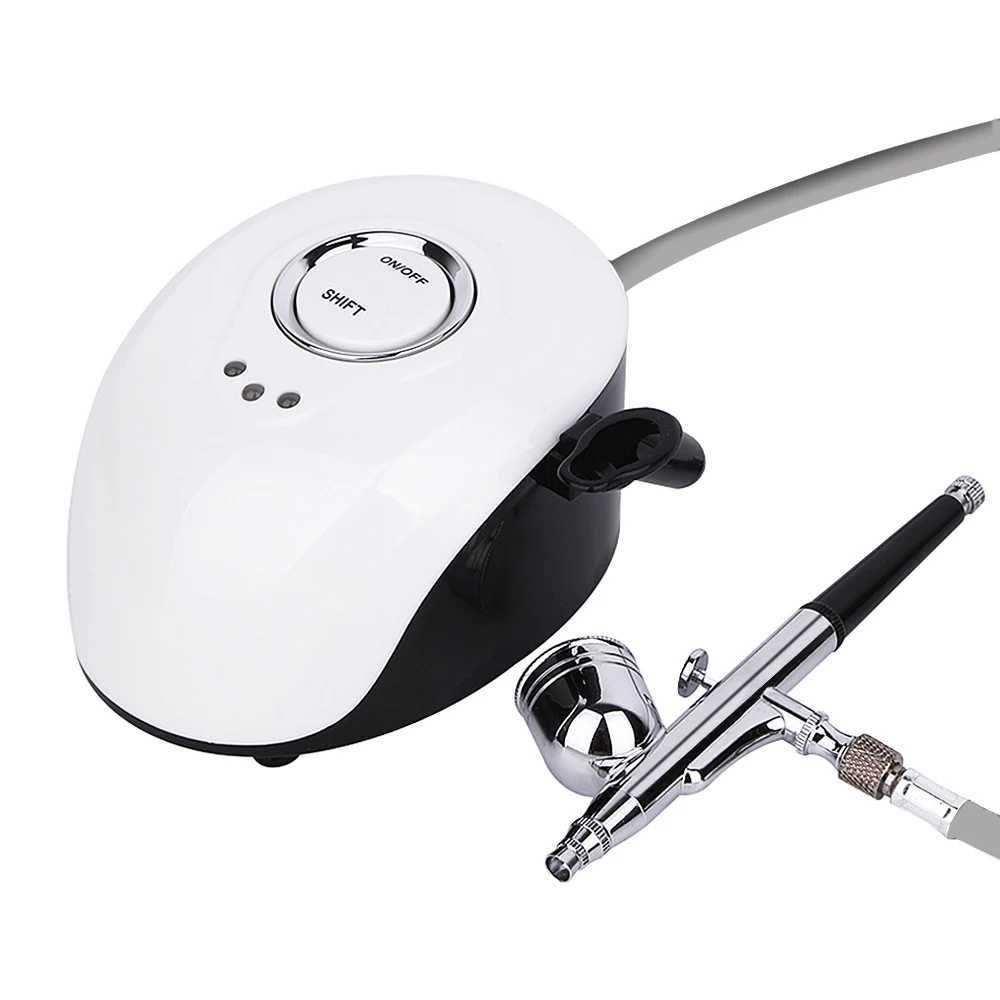 Water Oxygen Airbrush Injector Machine Face Steamer Compressor Facial Airbrush Makeup Tattoo Cake Spray Gun For Nail Art DesignXJ250607