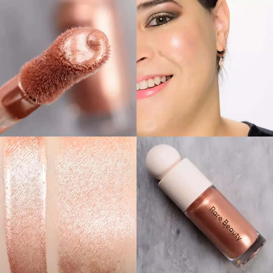 Rare Beauty Highlighters Liquid High-Gloss Selena 4 Colors Honey Face Brightening Liquid 15ml Enchant ENLIGHTEN Outshine Transend Honey Pearlescent Na