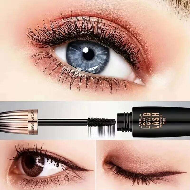 Waterproof 4D Mascara Thick Long Smudge-proof Plump Encrypted Long-lasting Curling Large Eye Makeup Tools free shipping