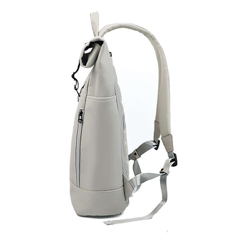 New Men's Roll Top Laptop Business Casual Commuter College Student School Bag Outdoor Travel Backpack