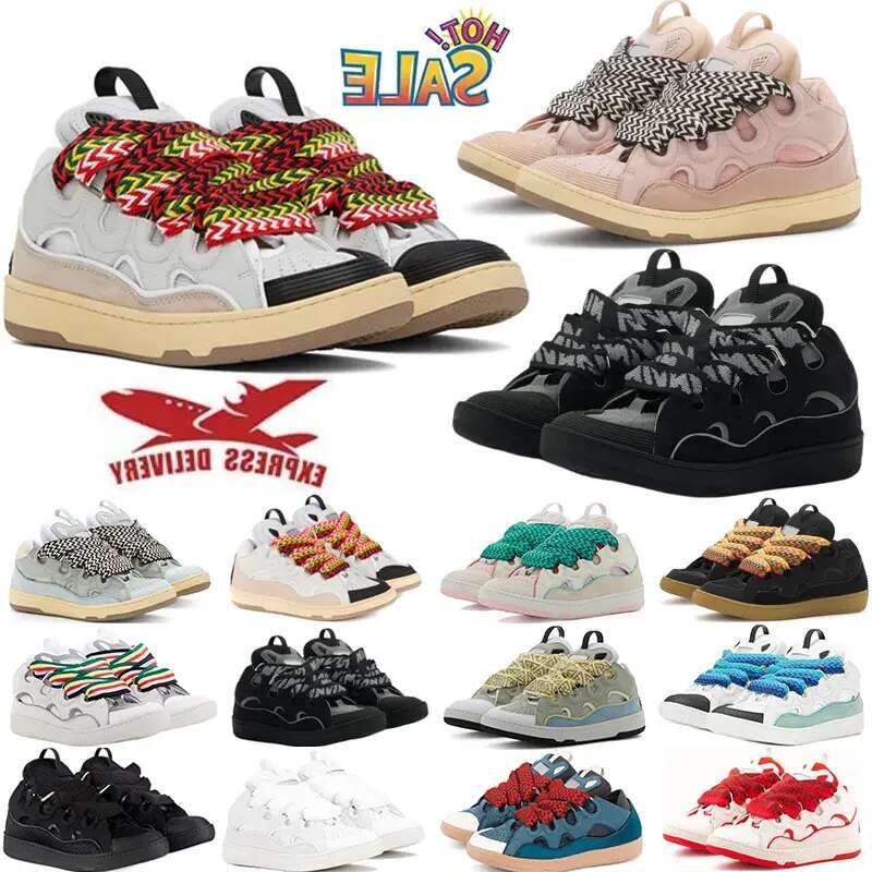 Designer Casual shoes for sneakers mesh woven lace-up mens platform fashion shoe Pink Multi womens leather nappa calfskin men women Trainers size 35-4