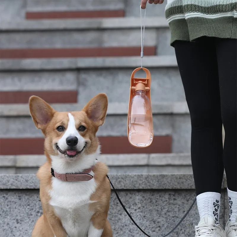 free shipping 500ML Puppy Foldable Water Portable For Drinking Hiking Outdoor Travel Small Medium Big Pet Cat Dog Feeder Bottle 250604