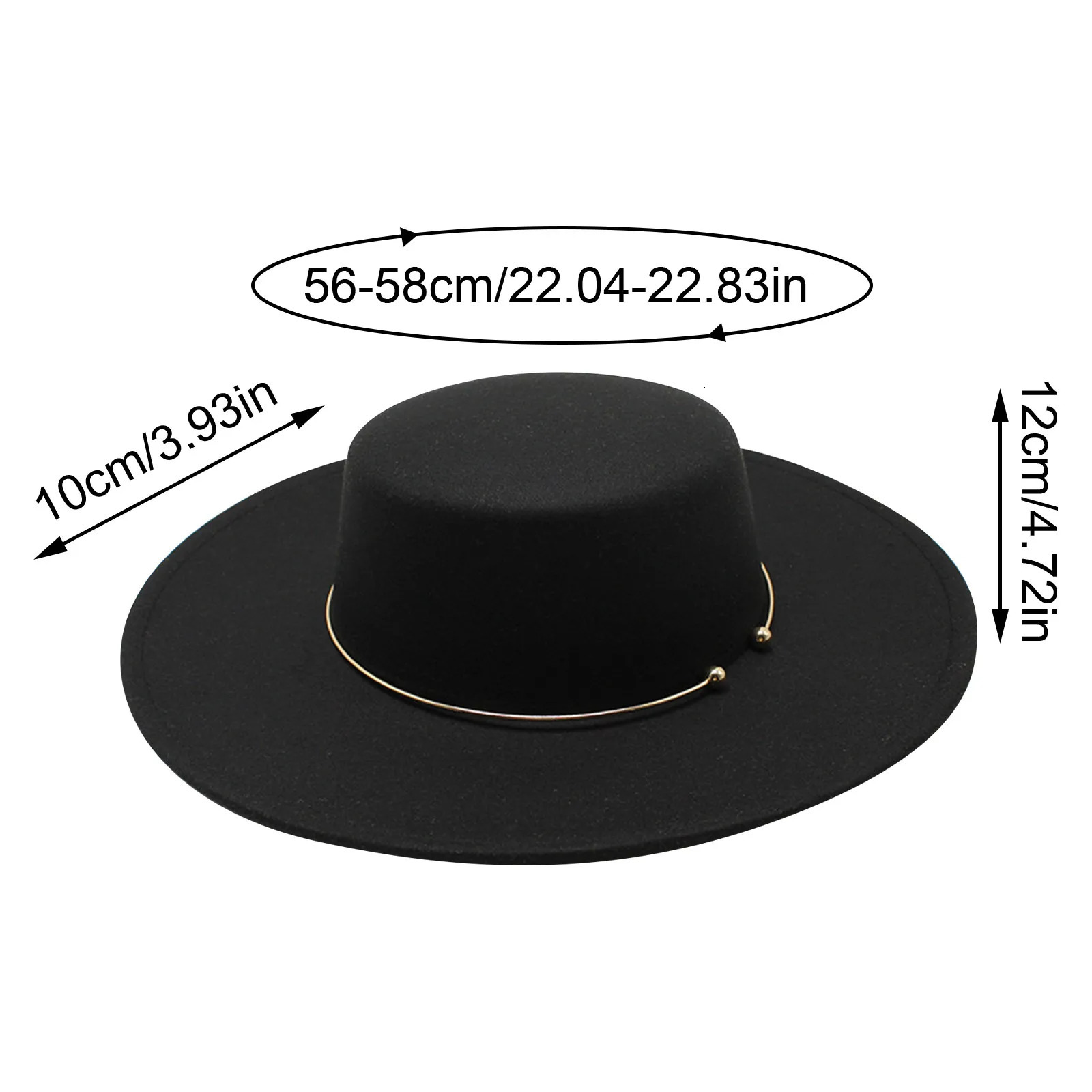 French Style 10cm Wide Brim Derby Top Hat Socialite Wind Hepburn Wind Wool Felt Fedoras Hat Elegant Wedding Dress Hat 250605