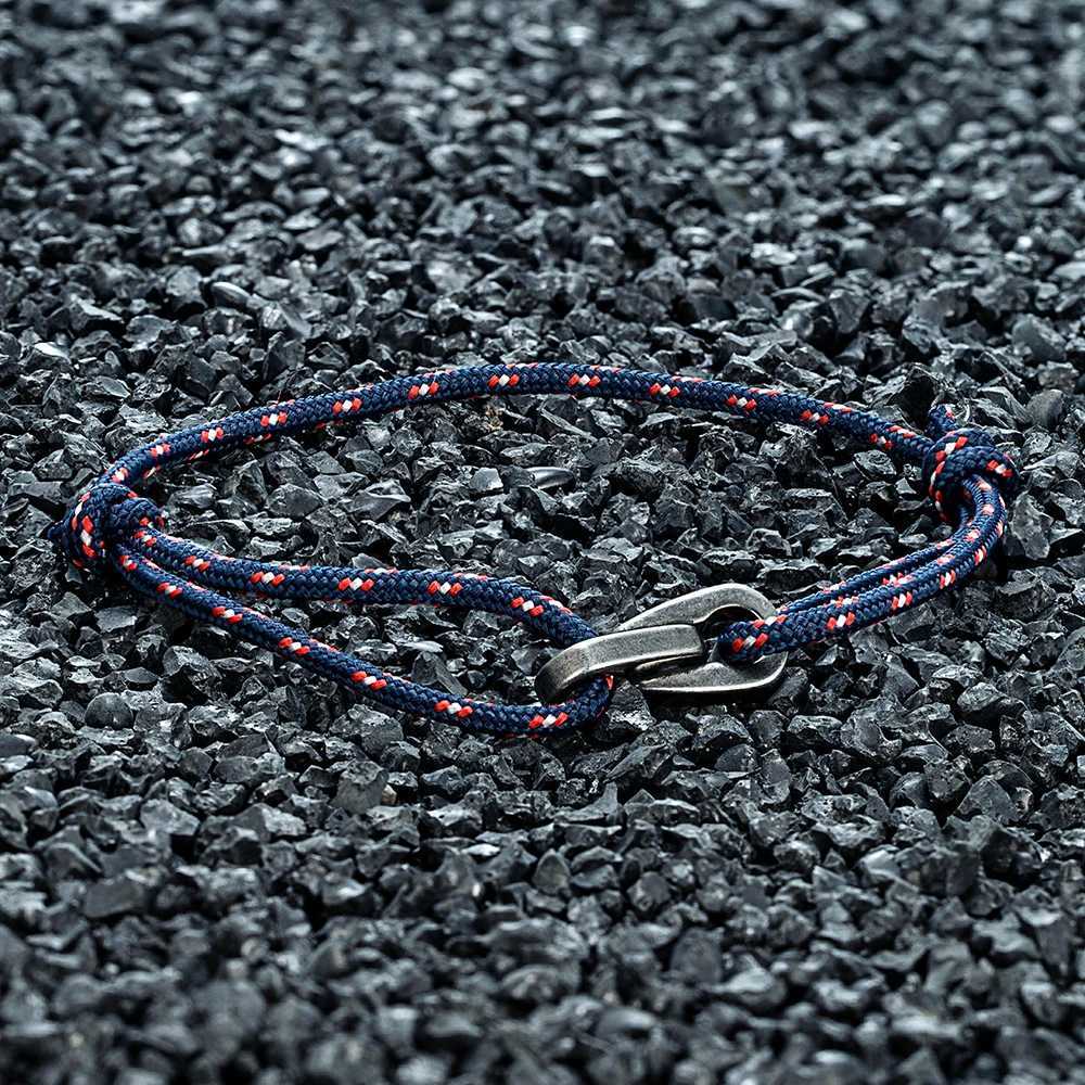 MKENDN Vintage Oxidized Black Chain Link Rope Bracelet Men Women Stainless Steel Motorcycle Jewelry Water Drop Accessories GiftsXJ250604