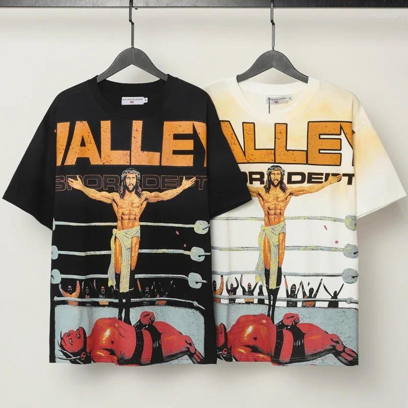 Men's T Shirts American Trend Fashion Hip-hop Retro Shirt Men Women Daily Casual Clothes Top Tee Streetwear