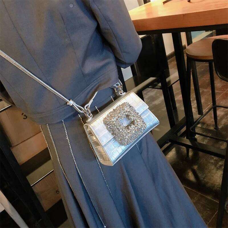 Purses And Handbags For Women Designer Rhinestone Clutch Femme Crystal Crossbody Shoulder Tote Bag Purse