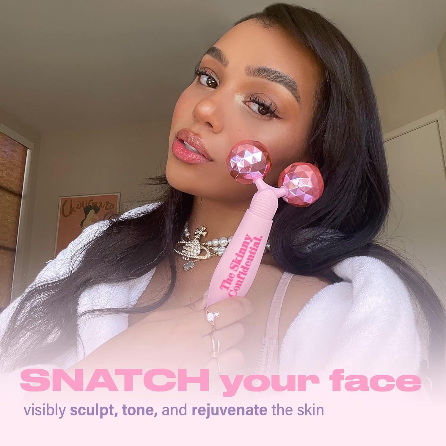 Professional Grade V-Shape Face Shaping Gadget with Vibrating Features