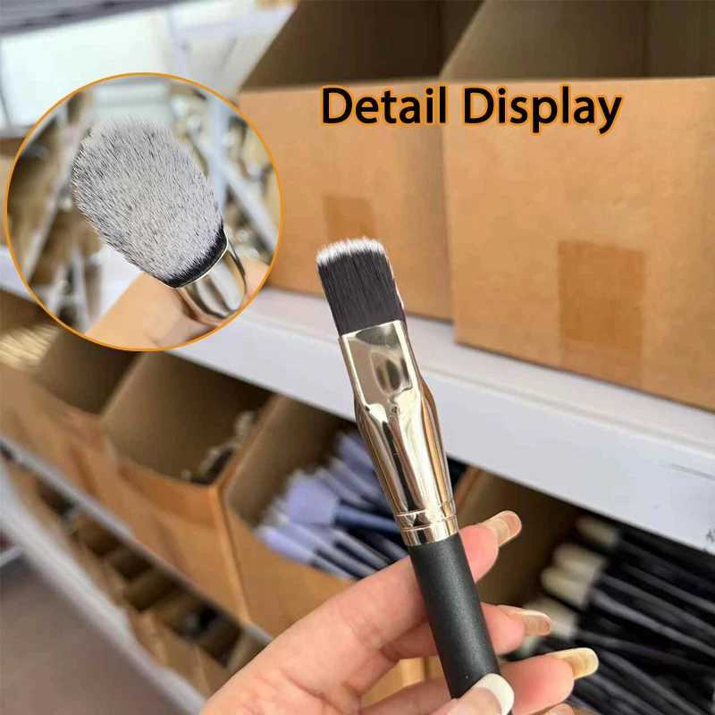 Angled Liquid Powder Contour Makeup Brushes Cream B Liquid Foundation Blending Brush Angled Professional Beauty Tools W250605