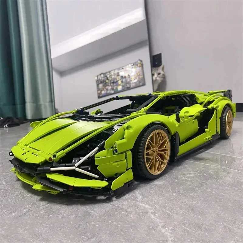 3696PCS Technical Lambo Building Blocks Car Model Compatible 42115 SIAN Roadster Bricks Boys Toys Gifts W250605