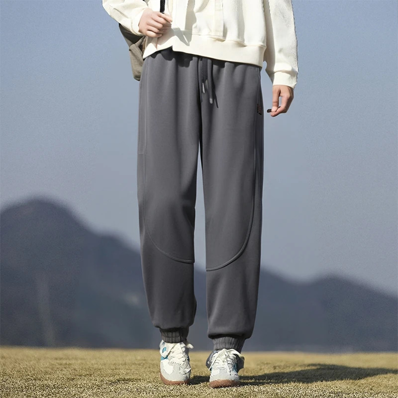 Spring and Autumn mens fashion casual pants men loose drawstring Hong Kong version of sweat 250605Z