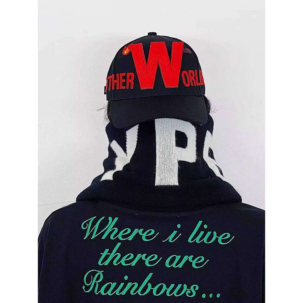Walter Van Beirendonck Rainbow Alien 3D Baseball Cap W Letter Embroidery Duckbill Hat