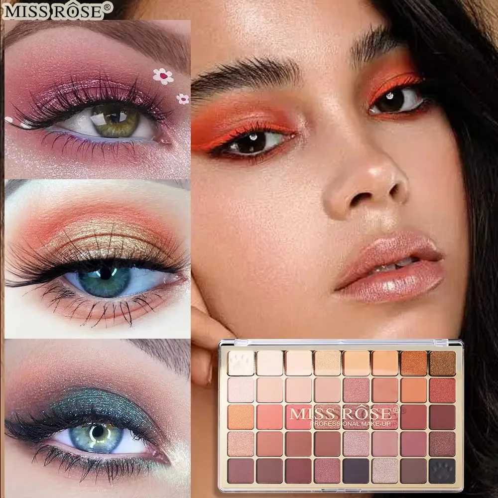 40 Color Eyeshadow Palette - Matte Shimmer Glitter Nude Highlighter Long Lasting 24H Waterproof Smudge-Proof Makeup Kit W250605