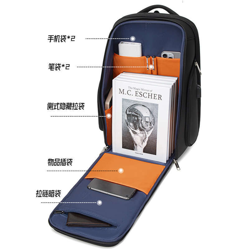 New High-End Men, Waterproof Large Capacity Multi-Functional Password Anti-Theft Laptop Backpack for Business Trips