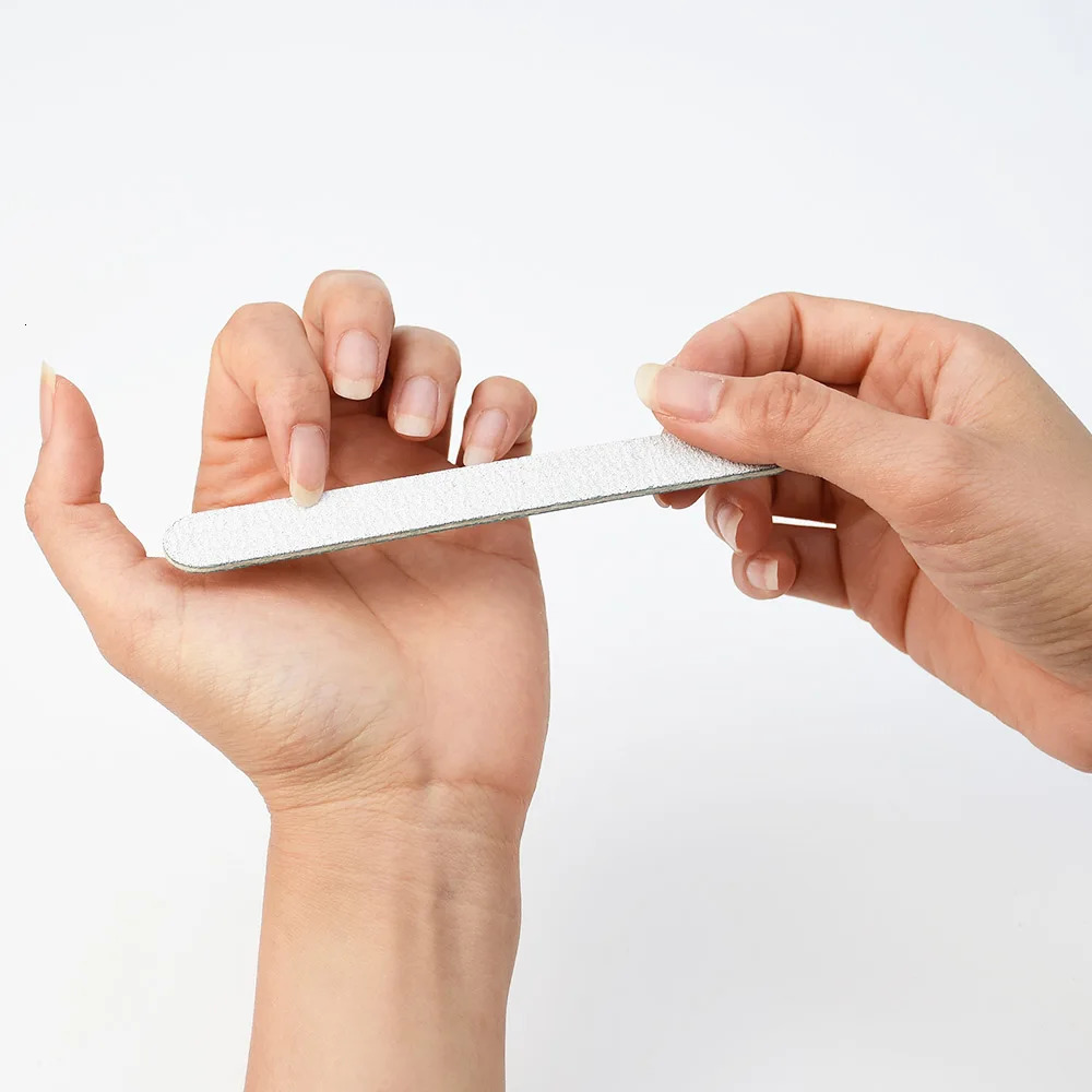 50 Pcs Disposable Zebra Nail Files 100/180 Grit and 50Pcs Pink Mini Nail Buffer Blocks Bundle For Nail Care 250605