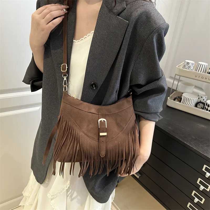 Y2k Bag Tassel Small Square Bag Womens Bag Light Luxury Personalized Shoulder Bag Internet Celebrity Trendy Crossbody Bag XJ250605