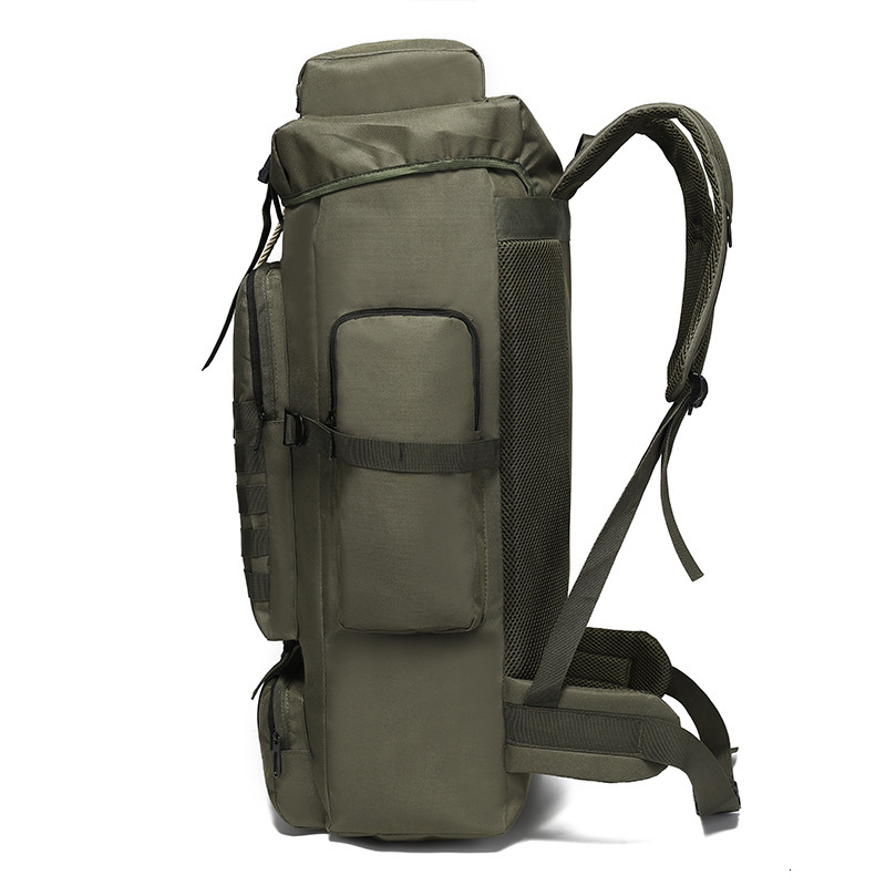 Camouflage Backpack Large Capacity Unisex Casual Outdoor Sports Hiking Bag 65L