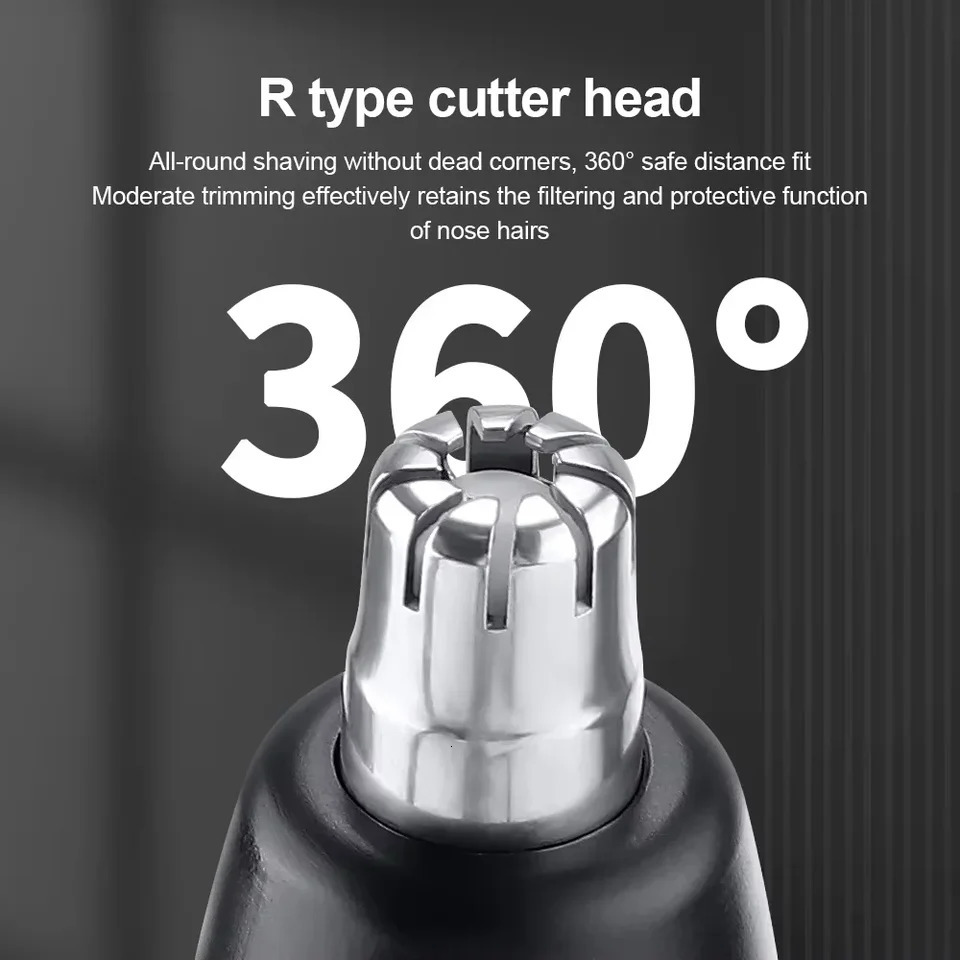 LED Portable Display Home Nose Hair r Electric Nose Hair Trimmer USB Charging Safety Face Hair Cleaning Care Kit 2025 250604