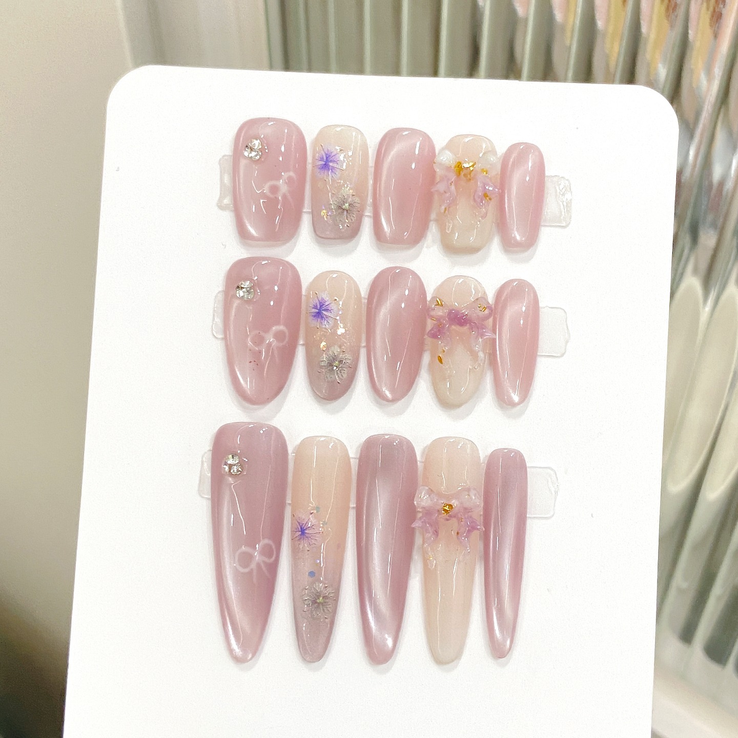 Elegant Flower Design Stickers for Personalized Nail Accessories Set