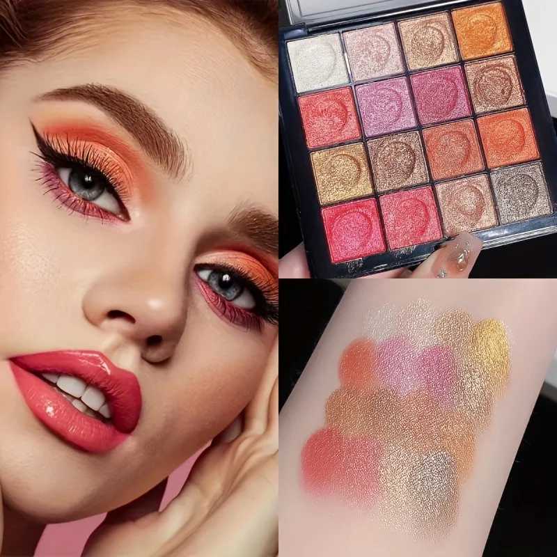 6 Earth Tone Eyeshadow Palette Matte Pearl Shimmer Milk Tea Color Mermaid Orange Natural Nude Makeup Palette for All Skin Types W250605